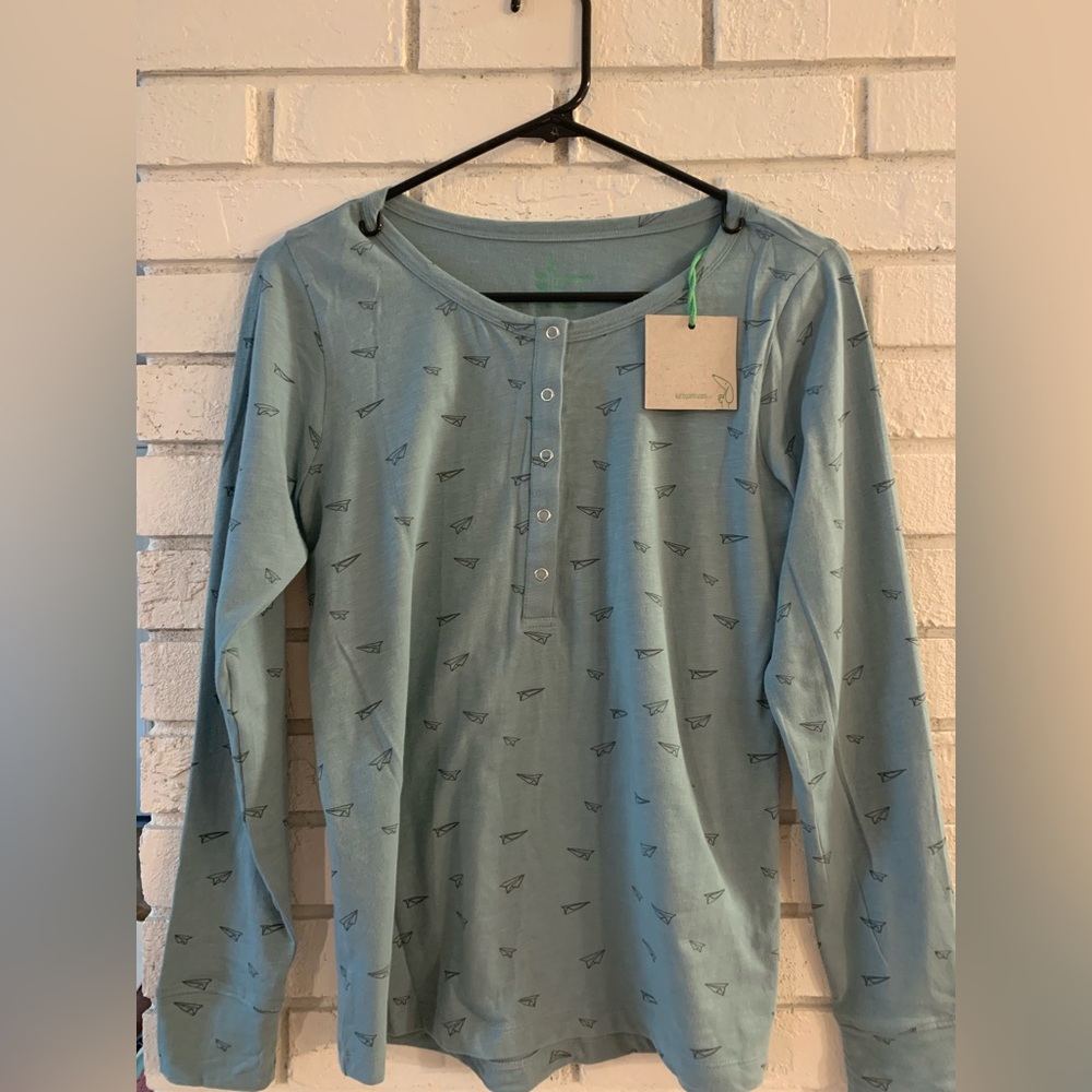 little liam by KQ henley top for mama